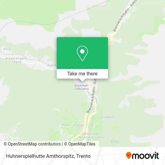 Huhnerspielhutte Amthorspitz map