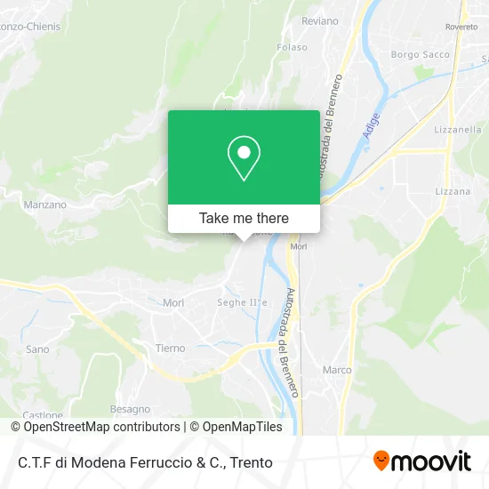 C.T.F by Modena Ferruccio & Co. map