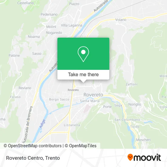 Rovereto Center map