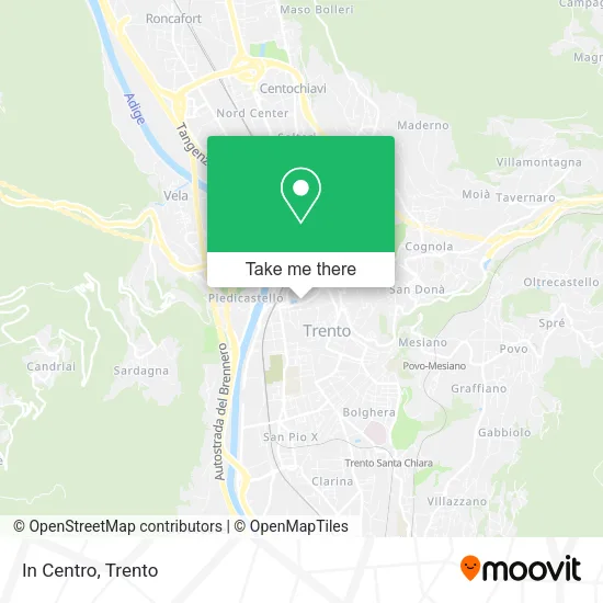 In Centro map