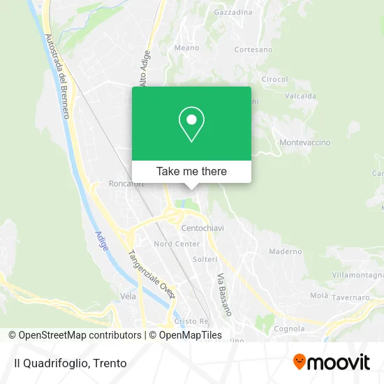Il Quadrifoglio map