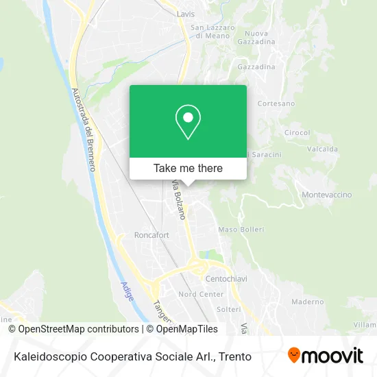 Kaleidoscopio Cooperativa Sociale Arl. map