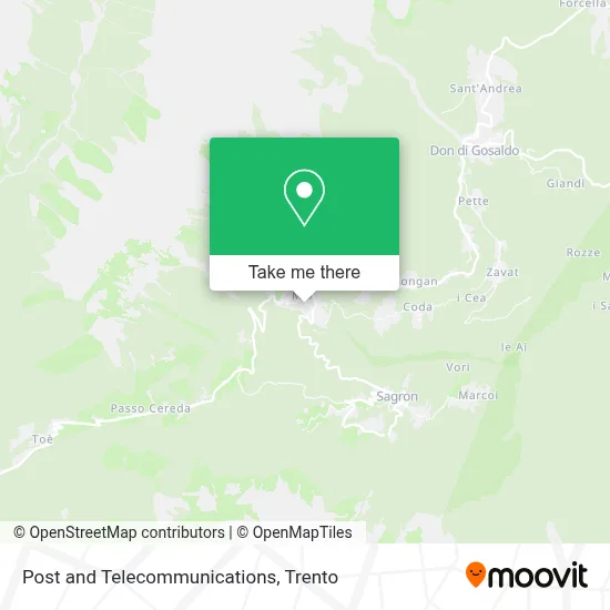 Post and Telecommunications map