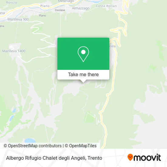 Albergo Rifugio Chalet degli Angeli map