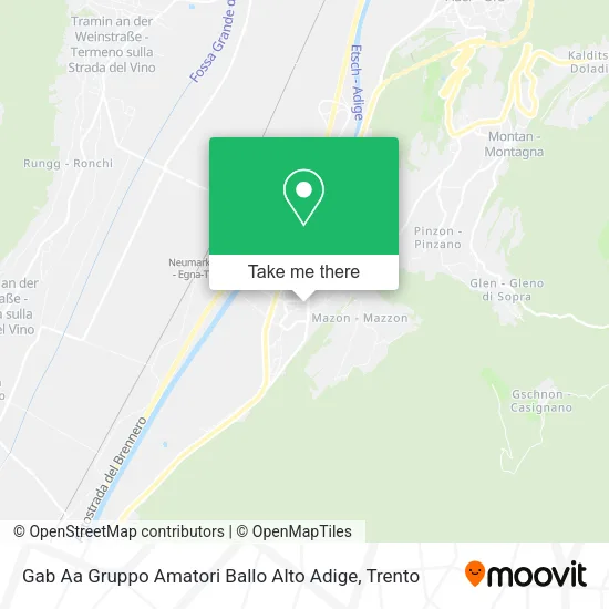 Gab Aa Gruppo Amatori Ballo Alto Adige map