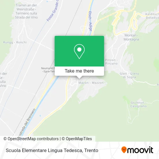 Scuola Elementare Lingua Tedesca map