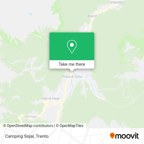 Camping Sojal map