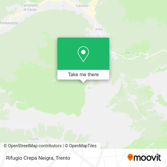 Crepa Neigra Mountain Refuge map