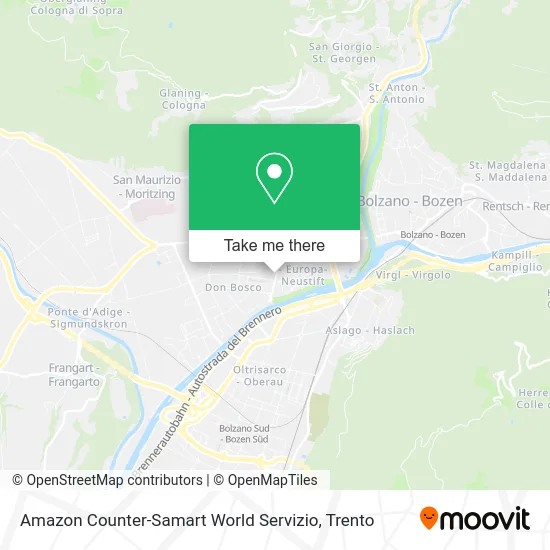 Amazon Counter-Samart World Service map