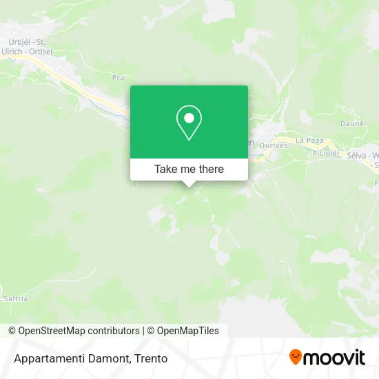 Appartamenti Damont map