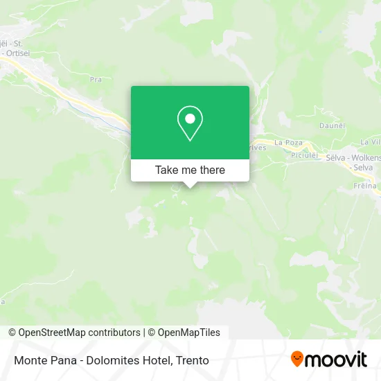 Monte Pana - Dolomites Hotel map