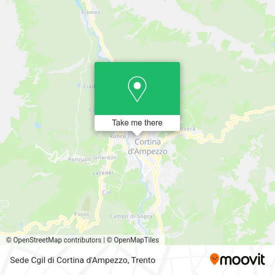 Sede Cgil di Cortina d'Ampezzo map