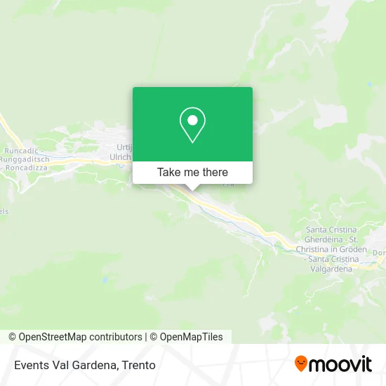 Val Gardena Events map