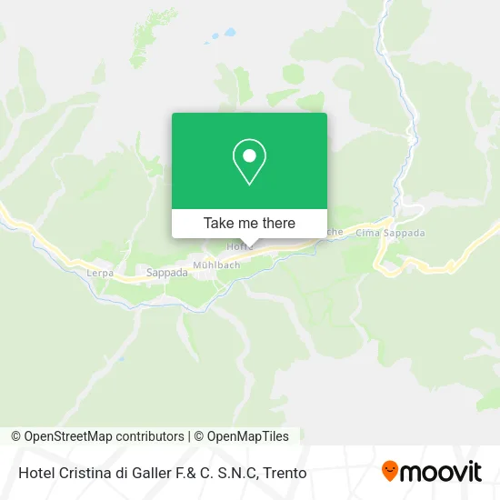 Hotel Cristina di Galler F.& C. S.N.C map