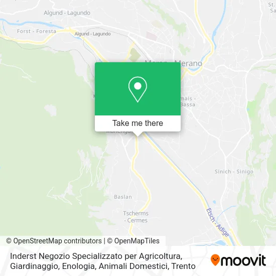 Inderst Negozio Specializzato per Agricoltura, Giardinaggio, Enologia, Animali Domestici map