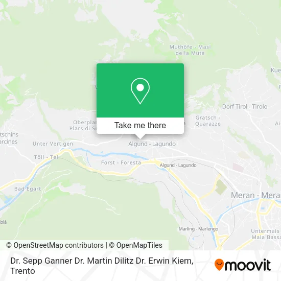 Dr. Sepp Ganner Dr. Martin Dilitz Dr. Erwin Kiem map