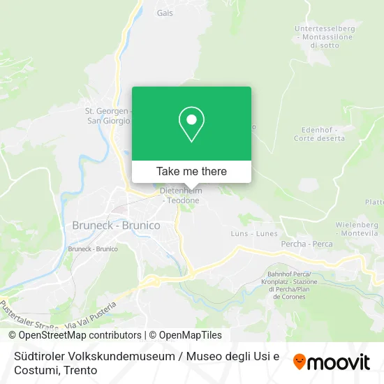 Südtiroler Volkskundemuseum / Museo degli Usi e Costumi map