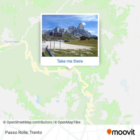 Passo Rolle map