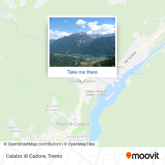 Calalzo di Cadore map