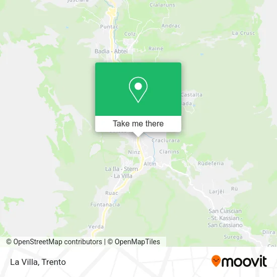 La Villa map