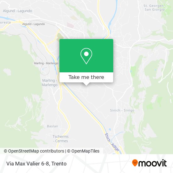 Via Max Valier 6-8 map