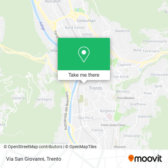 Via San Giovanni map