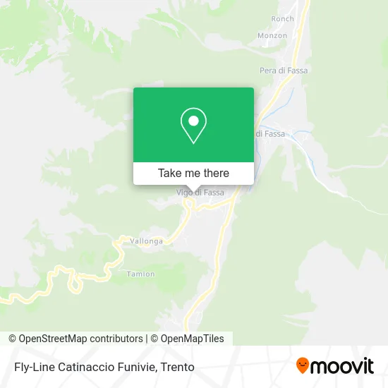 Fly-Line Catinaccio Funivie map