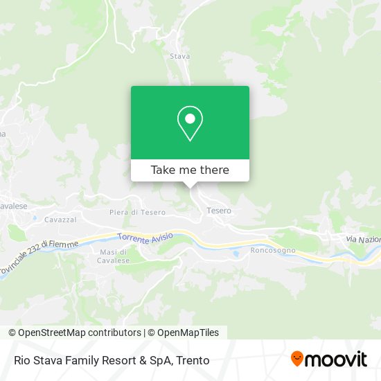 Rio Stava Family Resort & SpA map