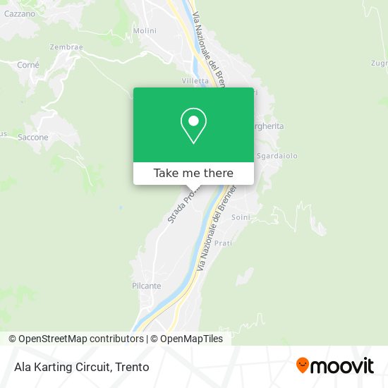 Ala Karting Circuit map