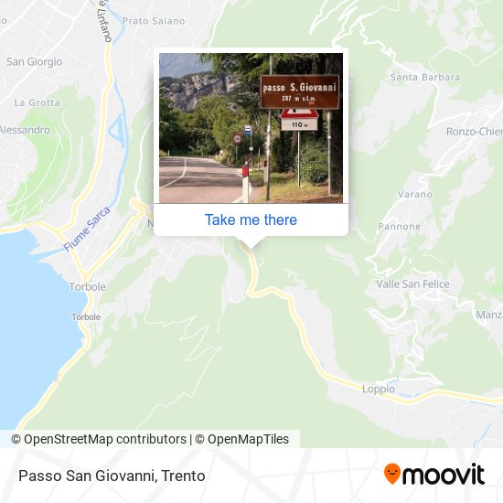 Passo San Giovanni map