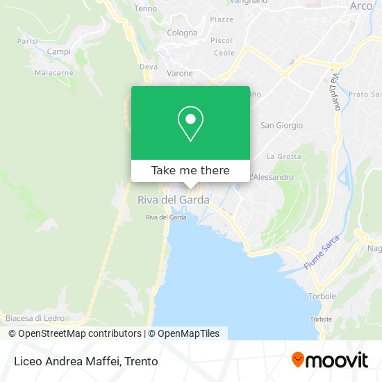 Liceo Andrea Maffei map