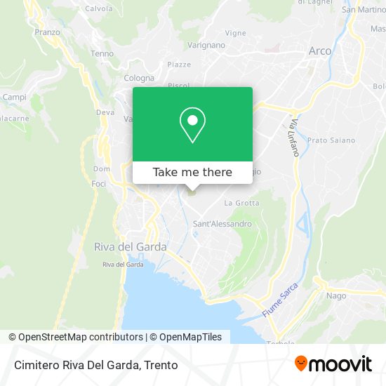 Cimitero Riva Del Garda map