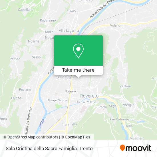 Sala Cristina della Sacra Famiglia map