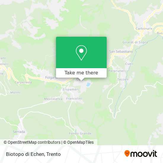 Biotopo di Echen map