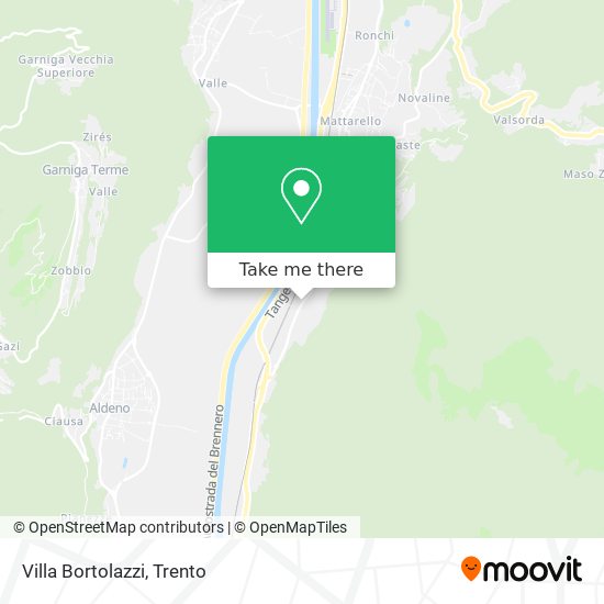 Villa Bortolazzi map