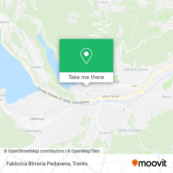 Fabbrica Birreria Pedavena map