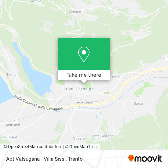 Apt Valsugana - Villa Sissi map