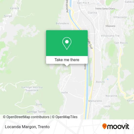 Locanda Margon map