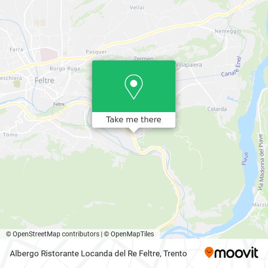 Albergo Ristorante Locanda del Re Feltre map