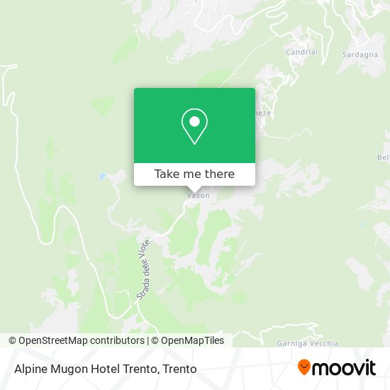 Alpine Mugon Hotel Trento map