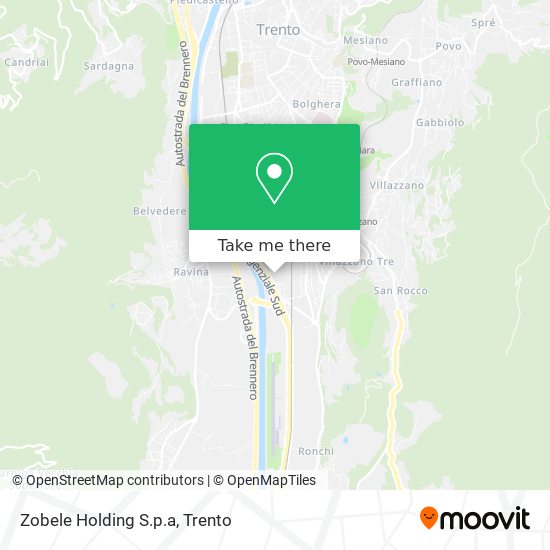 Zobele Holding S.p.a map
