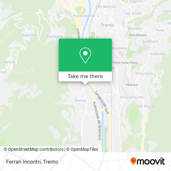 Ferrari Incontri map