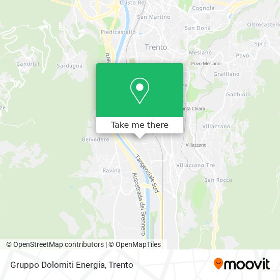 Gruppo Dolomiti Energia map