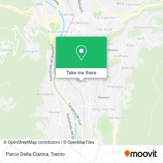 Parco Della Clarina map