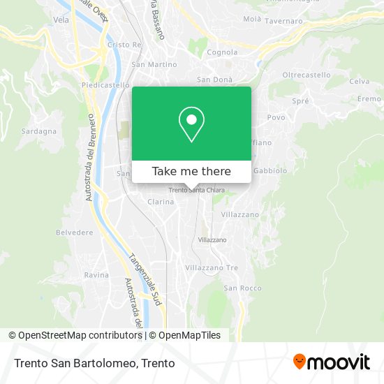 Trento San Bartolomeo map