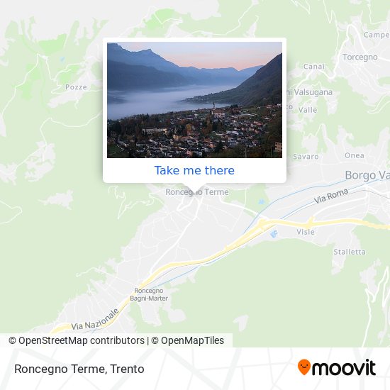 Roncegno Terme map