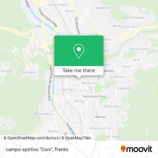 campo spirtivo "Coni" map