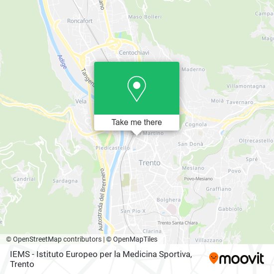 IEMS - Istituto Europeo per la Medicina Sportiva map