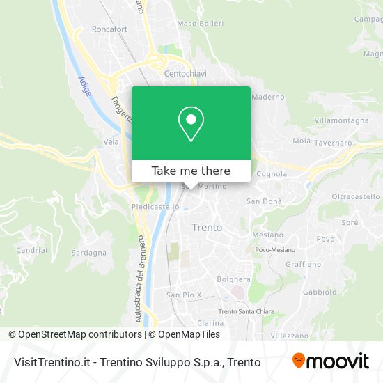 VisitTrentino.it - Trentino Sviluppo S.p.a. map