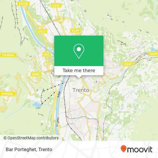 Bar Porteghet map